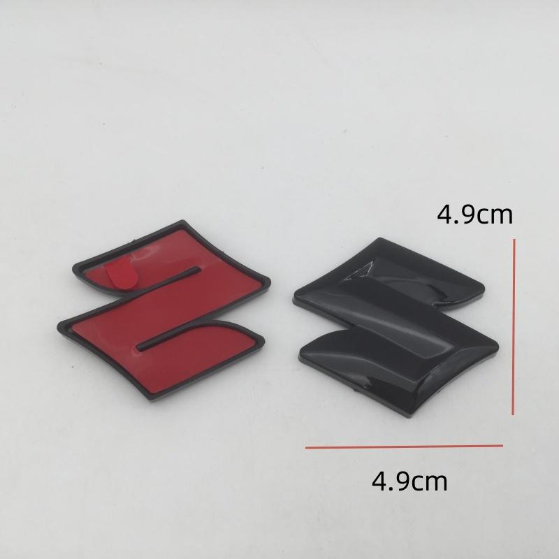 1 Stück 3D ABS für Suzuki Auto Emblem Motorhaube vorne Heckklappe Kofferraum-Plakette Lenkrad-Aufkleber Decal Styling Zubehör