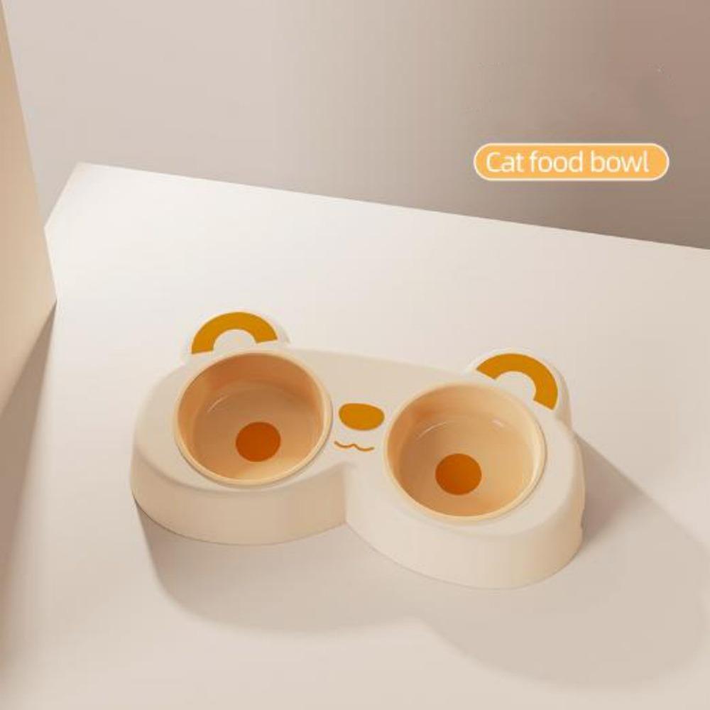

Anti Knock Panda Bowl 4 Colors Non-slip Cat Double Bowl 30*16.3*6cm Cartoon Drinking Water Tools High Quality