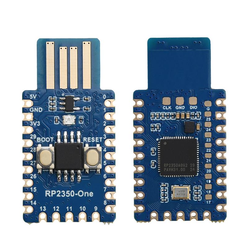 RP2350-One 4MB Flash Microcontroller Development Board Type-A Male Connector RP2350A Dual-Core  Dual-Architecture Processor