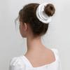 Sarah Satin Pearl Scrunch - White