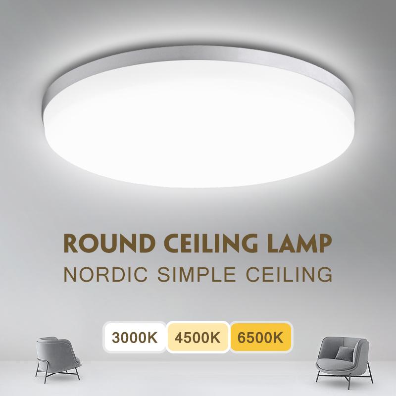 Led Ceiling Lamp for Living Room 110V 220V Modern Ceiling Light 18W 24W 48W Bedroom Lights Bathroom Kitchen Lighting
