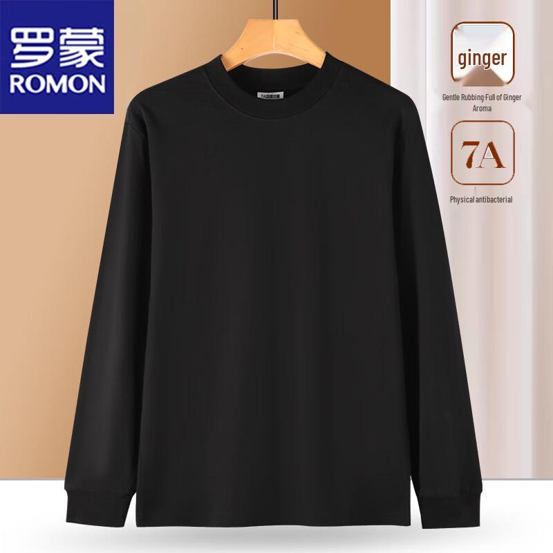 ROMON Men's Long Sleeve Round Neck T-Shirt