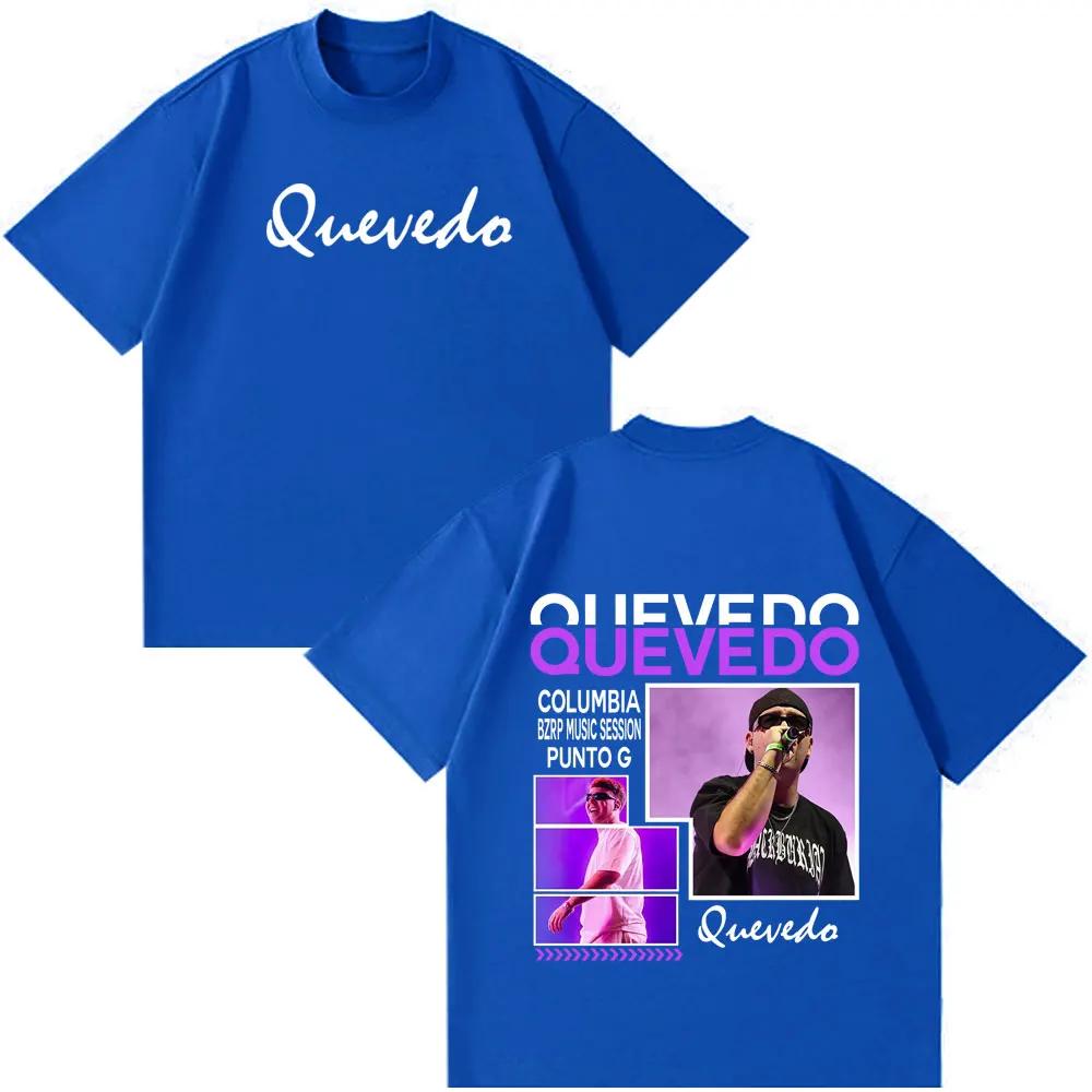 Rapper Quevedo Buenas Noches 2026 Vintage Graphic Tshirt Unisex Women Fashion Shortsleeved Tshirt Loose Harajuku Casual Tshirts