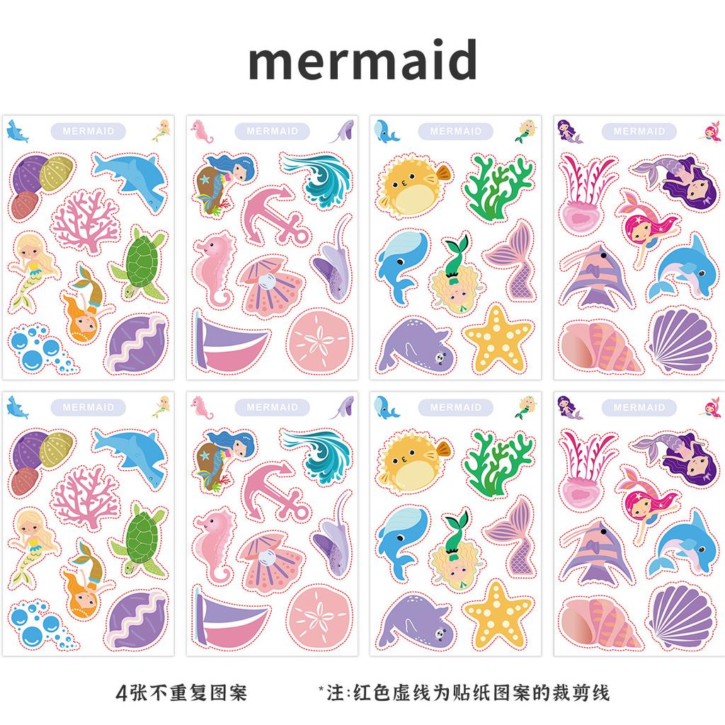 8 Cute Style Graffiti Stickers Pvc Stickers Waterproof Decorative Stickers Children's DIY Stickers