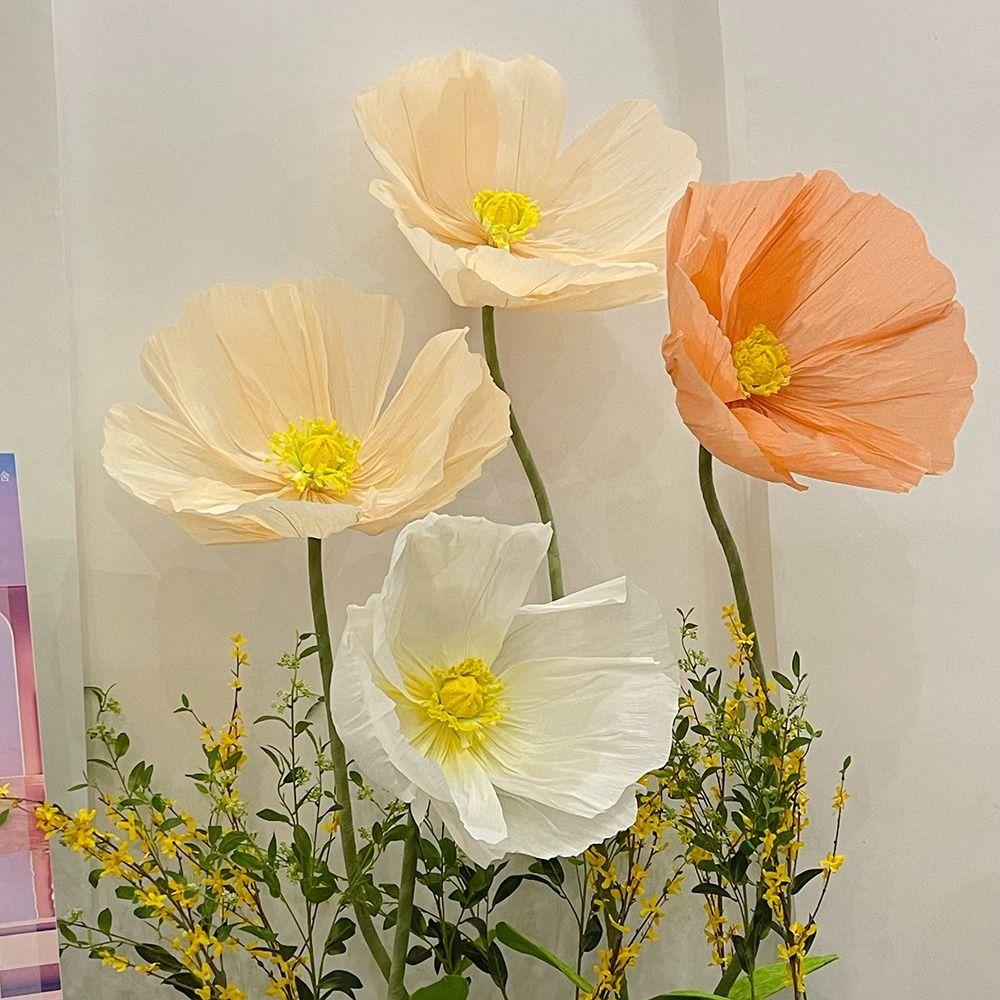 New 60cm Simulate Giant Flower Paper giant Large Artificial Flower Simulated Flower Photography Props Outdoor