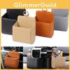 Multifunctional Car Air Vent Organizer Beige Leather Storage Pouch With Handle