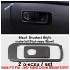 Door Handle Holder Window Lift / Storage Box Upper Decor Cover Trim Black Brushed For VW Volkswagen Atlas / Teramont