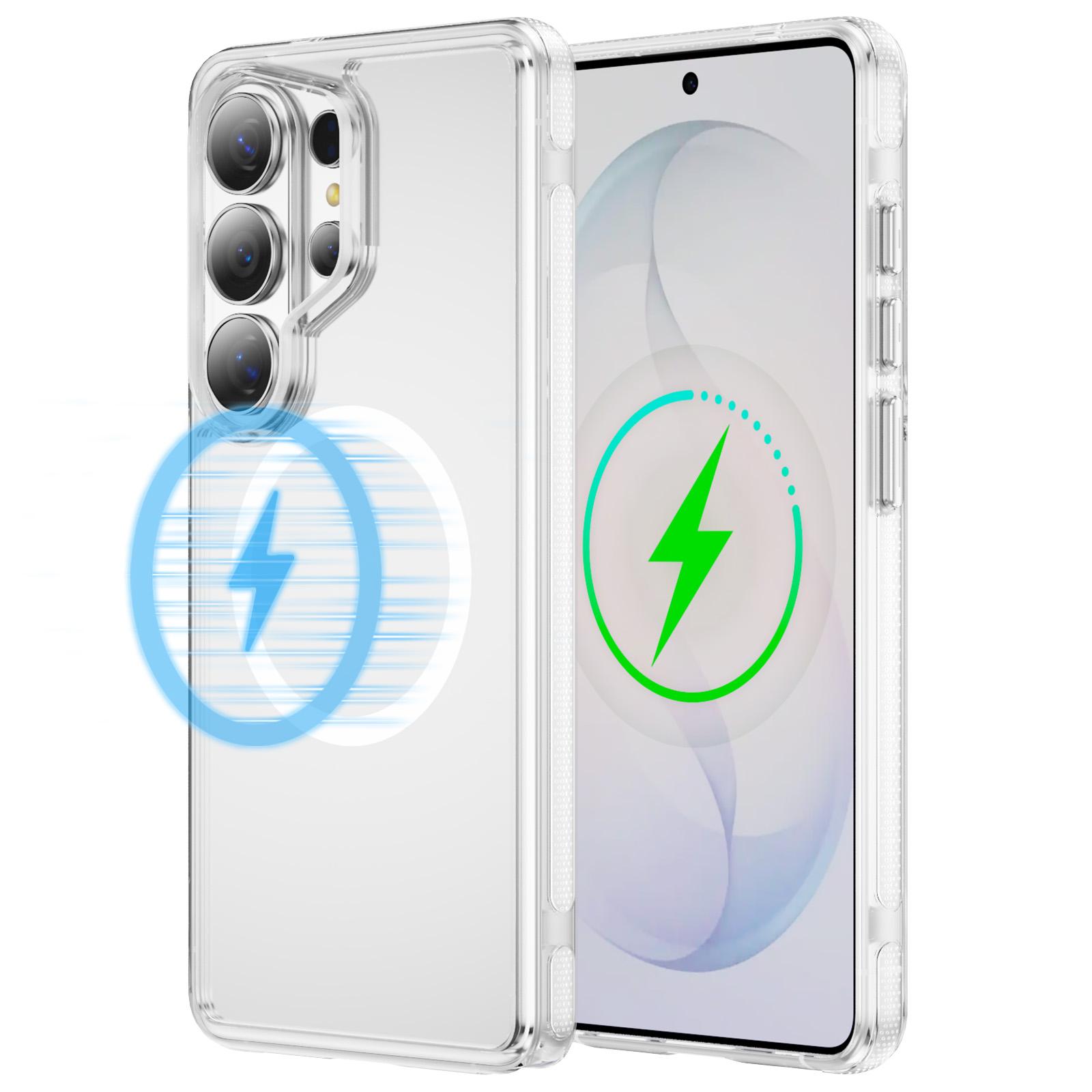 

Anti-Yellow Case for Samsung Galaxy S26 Ultra S25 S24 S26 Plus S 26 Magnetic Wireless Charge Phone Cover Galaxy S24+