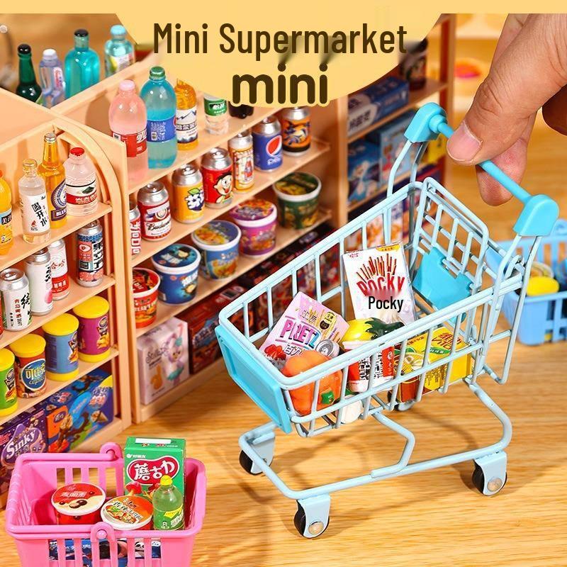 Miniature Food & Drink Set: Small Supermarket Model Toys for Pretend Play
