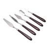 5PCS Art Spatula Set Stainless Steel Acrylic Painting Tools for Mixing Spreading Scratching Texturing
