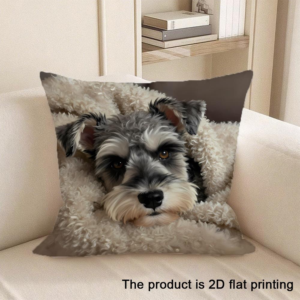 1pc Cute Animal Pattern 2D Flat Printing Pillowcases Sofa cushion cover home bedroom room decoration