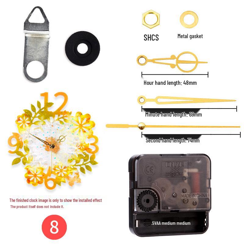 DIY Kulaté hodiny Silikonová forma s římskými číslicemi