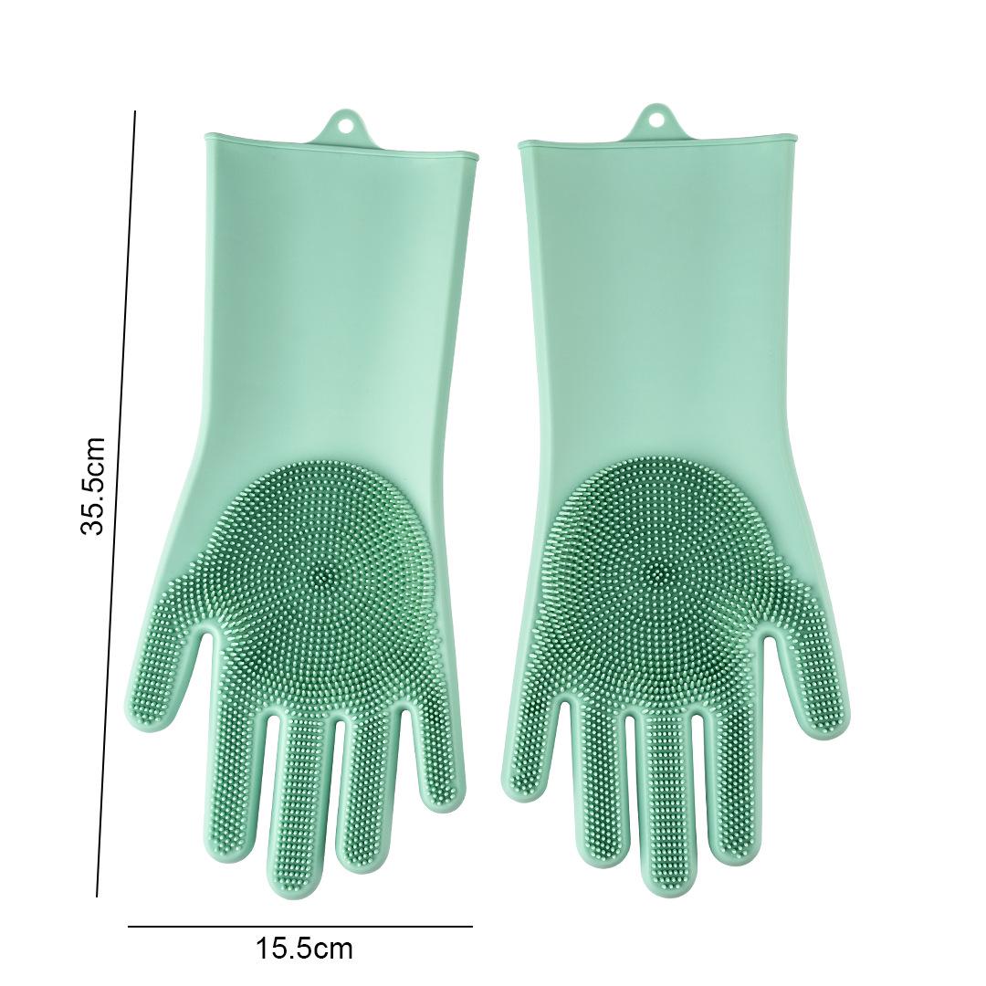 

Черные силиконовые перчатки для мытья посуды и уборки - Морозостойкие, термостойкие для использования на кухне и в прачечной