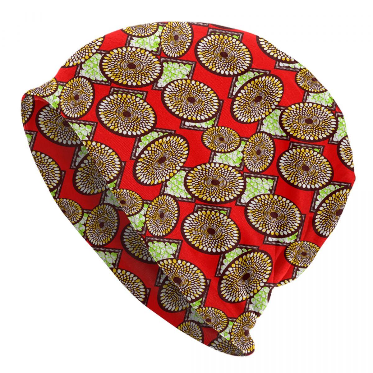 

Custom Traditional African Ethnic Ankara Pattern Skullies Beanies Caps Unisex Street Winter Warm Knitted Hat Adult Bonnet Hats Beanies Cap