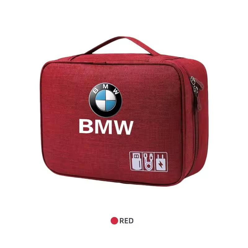 For BMW 1 Se E88 For BMW M Performance E46 E90 E60 F20 X1 F10 F30 X3 E70 pendant Car Accessories Digital Storage Bag Data Cable EVA Tools Case