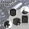 5/10Pcs Waterproof Automotive Relay 12V 5pin 5P 40A Car Relay With Black Red Copper Terminal Auto Relay With Relay Socket Switch
