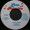 7inch Record AMBELIQUE  Let It Flow NONE Love Promotions Jamaica Reggae Ska  Dub Used