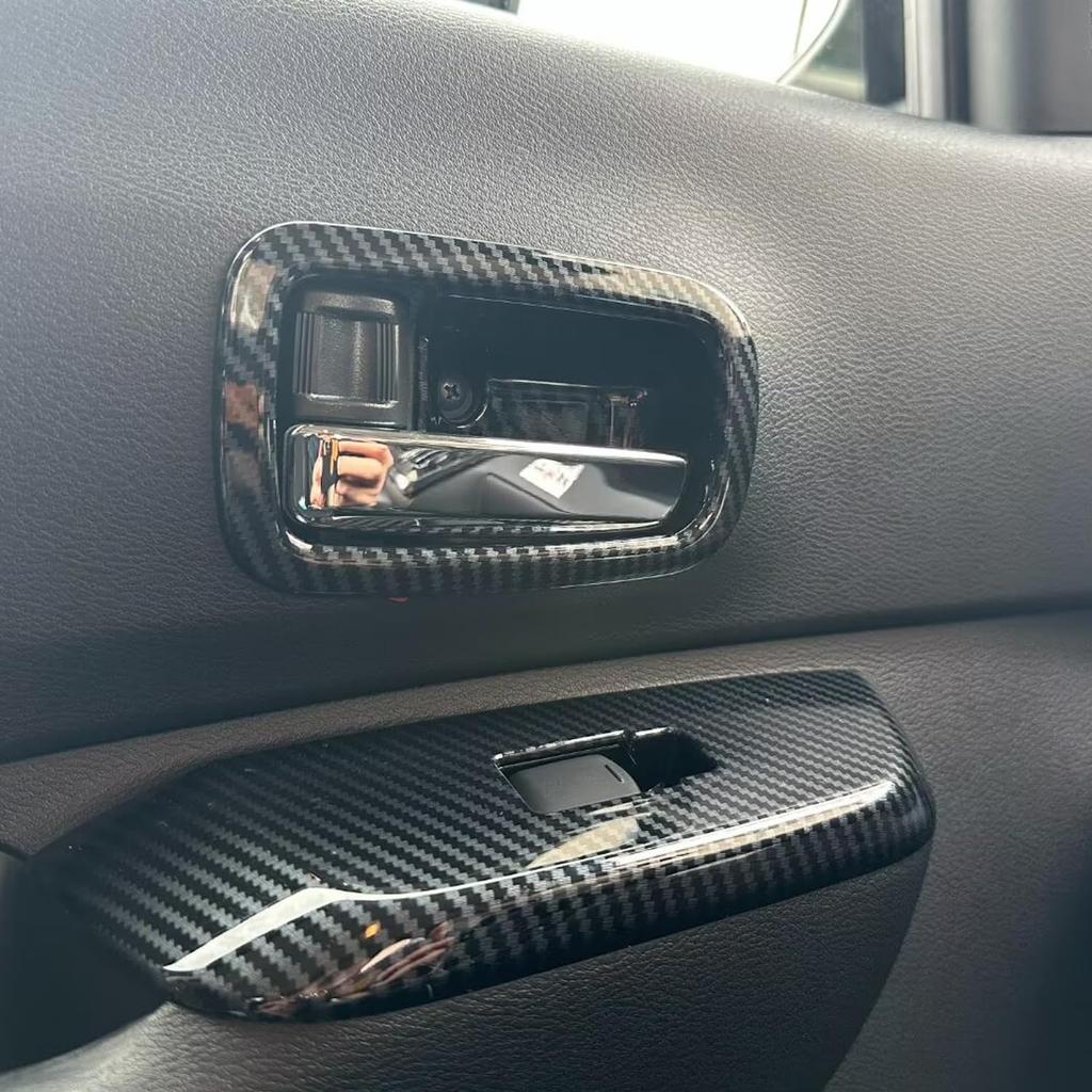 Hyorabyn Nissan New Luke B4 Series Carbon Pattern Door Switch Cover Window Lift Button