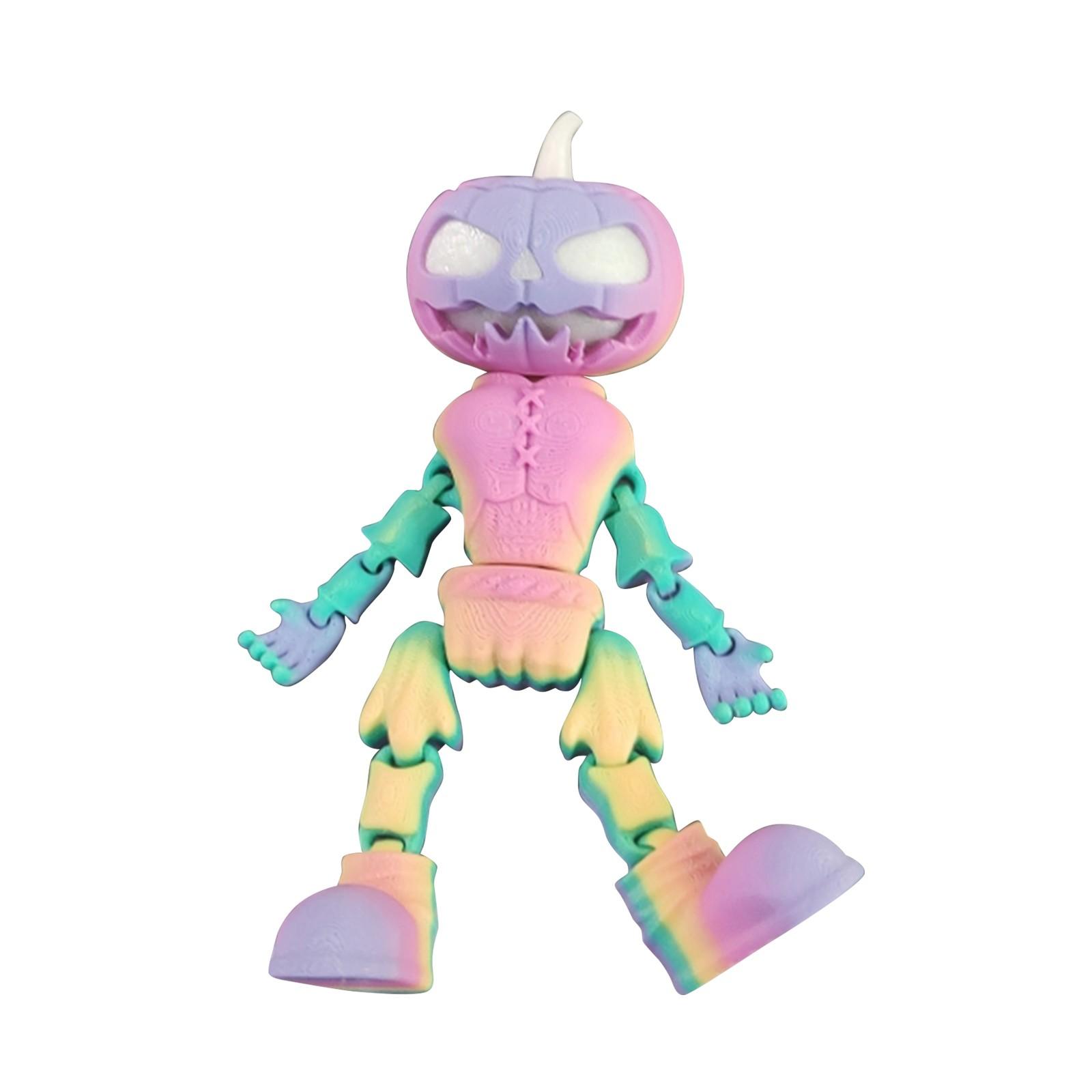 

Украшения в виде черепов из тыкв на Хэллоуин с подвижными суставами и светящимися праздничными украшениями для сада One Size