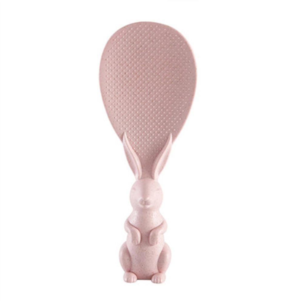 

Cute Rabbit Rice Spoon Plastic Rice Shovel New Rice Scoop Home Kitchen розовый