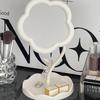Flower Mirror Makeup Mirror Desktop Mirror Student Dormitory Desktop Makeup Mirror Special-Shaped Dresser Makeup Mirror Girls