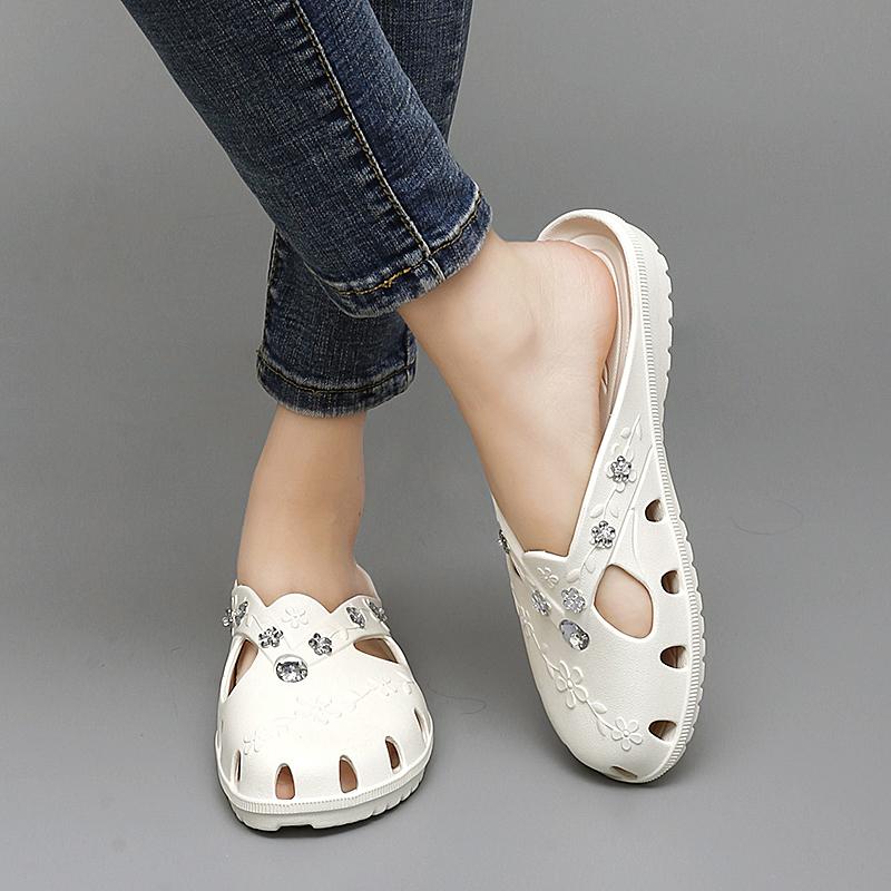 2025 Womens Casual Clogs Breathable Beach Sandals Home Shoes for Women Valentine Slippers Summer Slip On Women Flip Flops Shoes