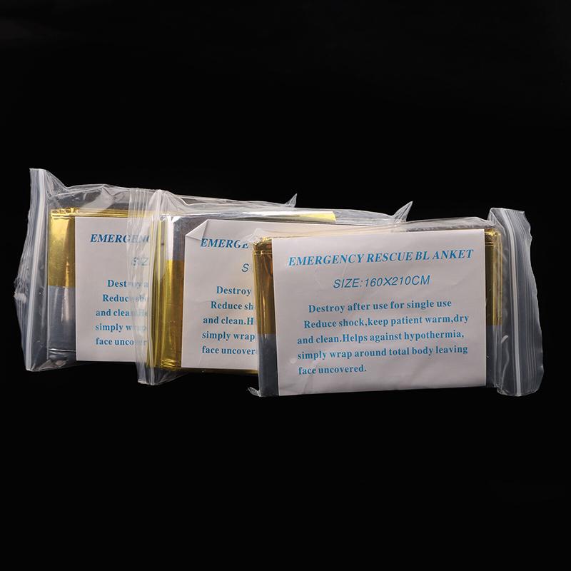 Outdoor Emergency Thermal Blanket Survival Rescue First Aid Blanket Folding Hypothermia Windproof Explore Camping Mat Pad