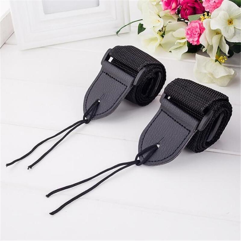 5PCS 68cm-125cm Universal Guitar Strap Adjustable Nylon Guitar Belt with PU Leather Ends for Folk Wooden Classical