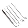 5pcs Professional Oral Health Care Pick Tools Stainless Steel Teeth Cleansing Calculus Remover Tool