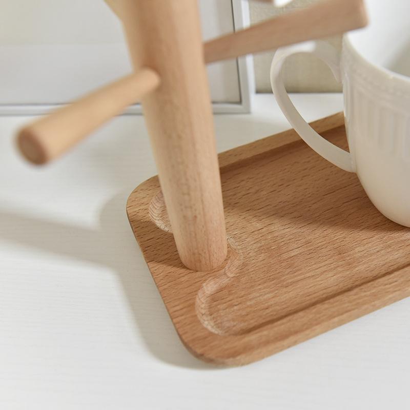 DIY Solid Wood Desktop Storage Rack Foyer Display, Cup Holder Jewelry Glasses Key Holder Closet Organizer
