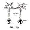BDSM Bondage Sex Nipple Clamp Stainless Steel Breast Clamp Clips Metal Nipple Shaking Clamps Breast Clip Sex Slaves Sex Shop 18+