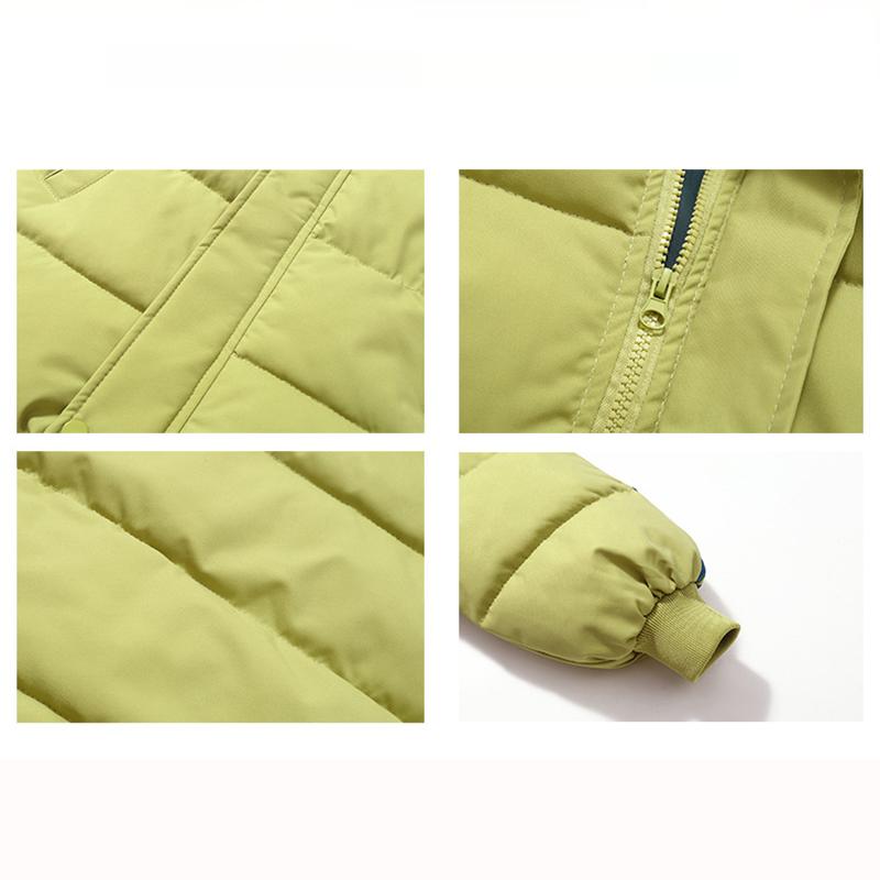Children's Plush Cotton Hooded Jacket for Girls Outerwear Autumn Winter Coat Long Kids Clothes