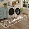 American-Style Floral Carpet, Moisture-Proof, Machine Washable, Hallway Rug, Bedroom Bedside Rug, Home Decoration