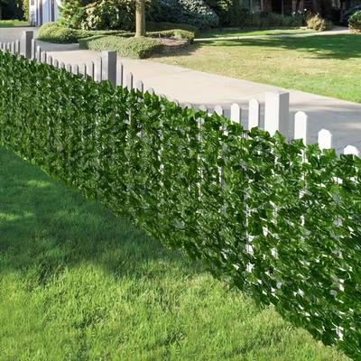 50×100cm Artificial Ivy Privacy Fence Green Leaf Vine Wall Screen Realistic Faux Plants for Outdoor Garden Patio Decoration