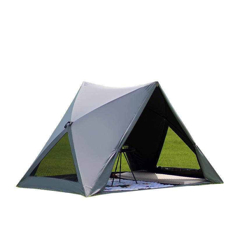 

Oxford Fabric Triangle Beach Tent Automatic Pop-Up Portable Sun Shelter for Outdoor Camping Park Picnic Activities