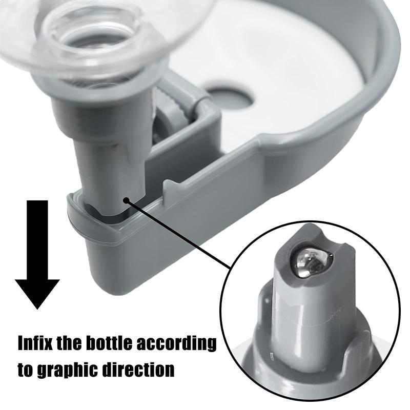 Kaninchen Tränke für Käfig 480ml Wasserspender Anti-Tropf Wassernapf Hunde Tränke Hängende Wasserflasche Spender für Hund Katze Kaninchen