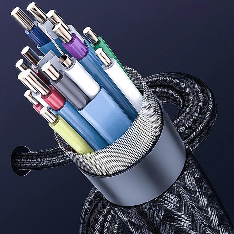 USB C to HDMI-Compatible Cable Converters Wire Supports 4K@60Hz Type C to HDTV Display Adapters Cord