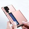 Applicable To Samsung S25Ultra Mobile Phone Case S23FE Slide Cover Card Wallet 22Plus Card Slot Anti-drop Protective Case