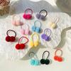 Double Fur Ball Hair Rope Set High Elasticity Hair Bands New Hair Scrunchies  For Kids Girls