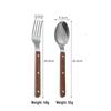Vintage Wood Handle Dining Cutlery