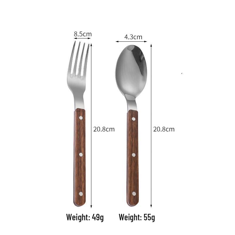 Vintage Wood Handle Dining Cutlery