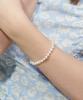 Bonbeau Relief Water Pearl Simple Bracelet 6Mm Relief Rice Grain Freshwater Pearl Layered Bracelet