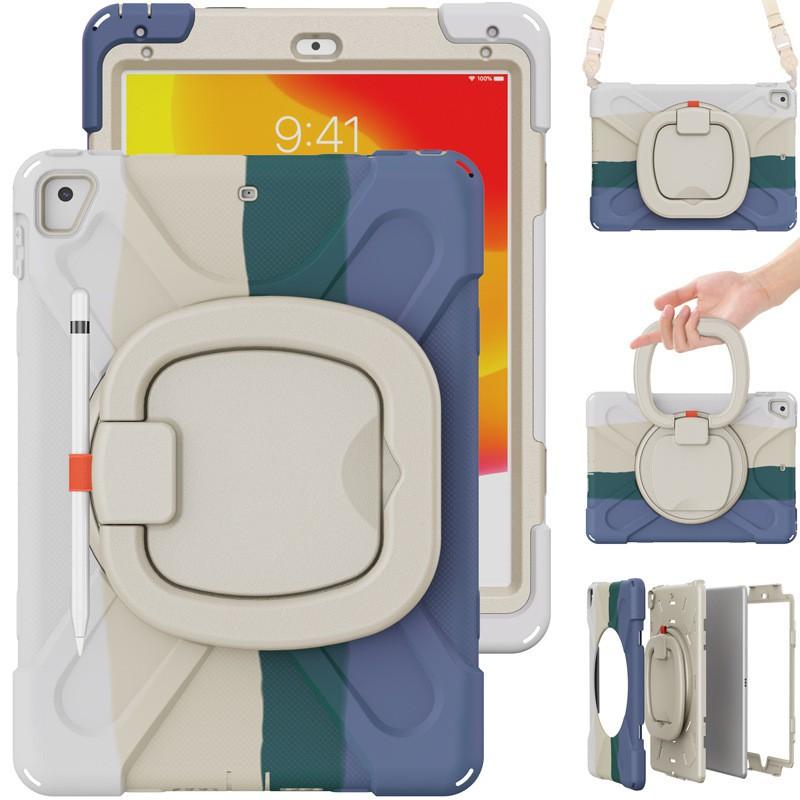 Rotating Wrist Strap Stand Case IPad 9.7 Inch Air Air2 PC Hard Shell With Shockproof Anti-Slip Grip