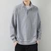 Men's Sweatshirt Autumn New Loose Long-sleeved POLO Korean Style Trendy Sports and Leisure Stand-up Collar Pullover Bottoming Shirt