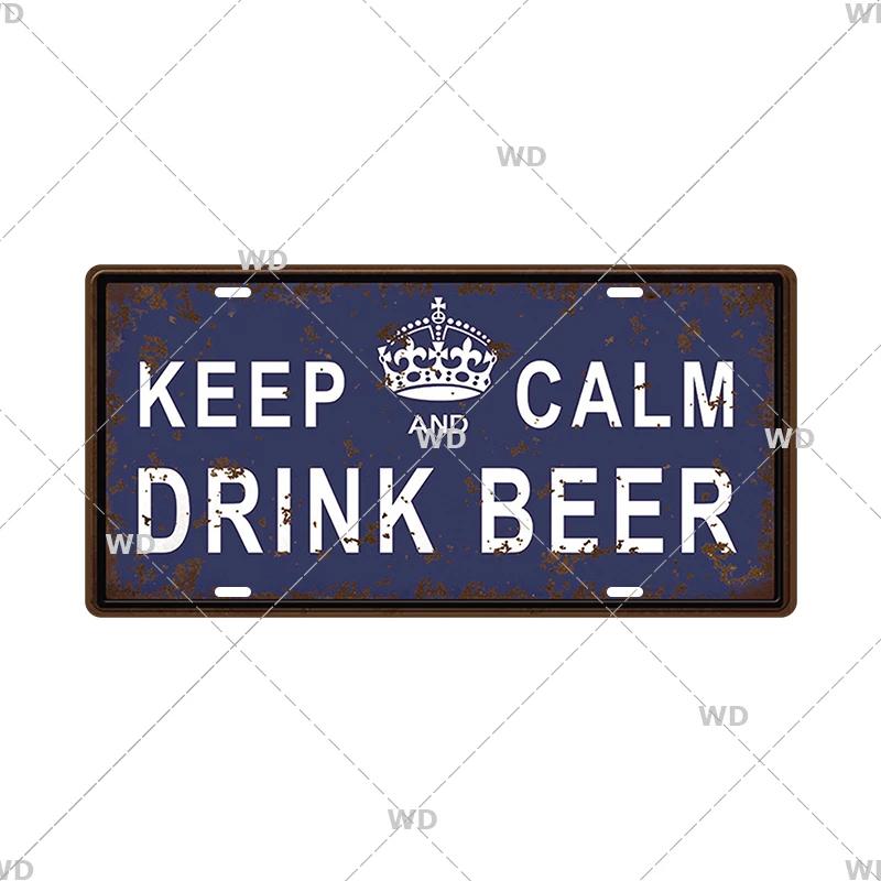 Smile WIFI Toile Caution License Plate Store Wall Decor Restrooms Tin Sign Vintage Road Guide Metal Sign Painting Plaques Poster