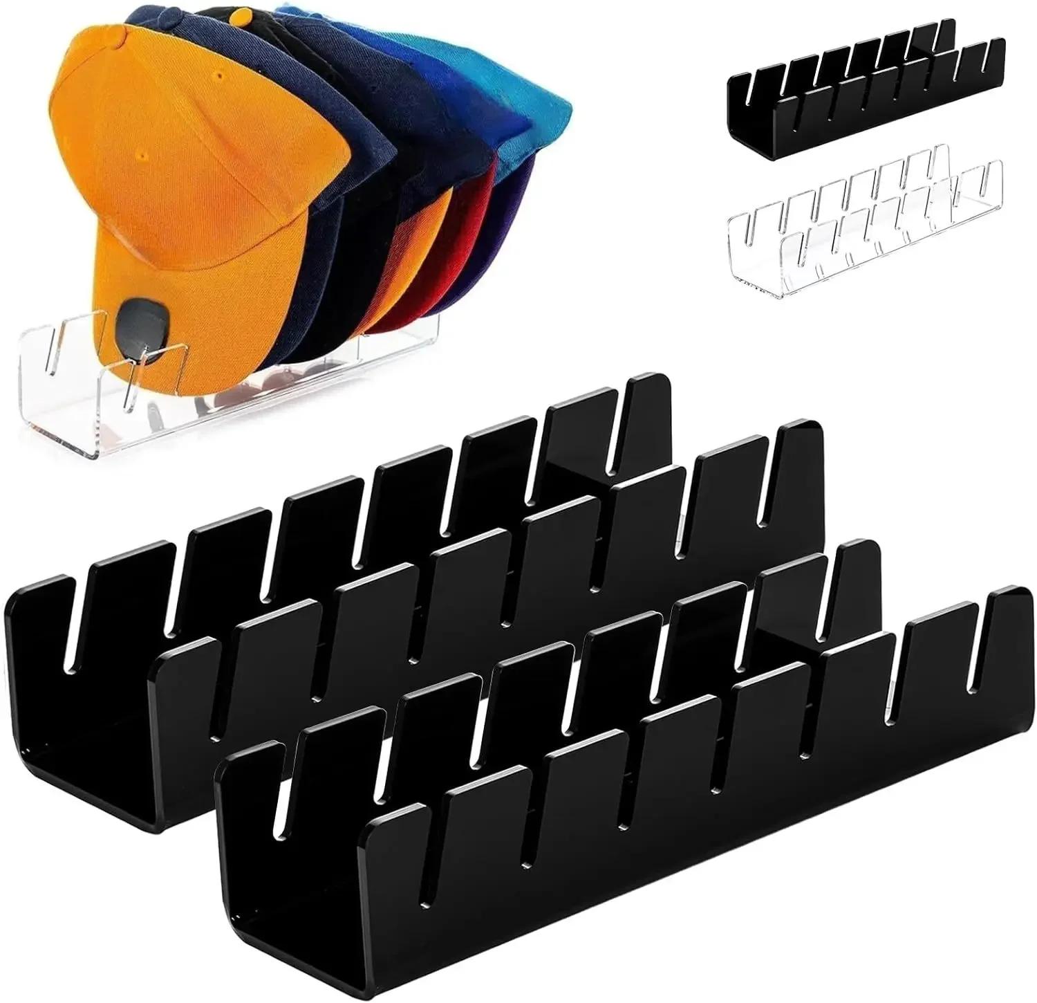 

Подставка для бейсболок, акриловая вешалка для 7 бейсболок, держатель для хранения шляп для шкафа в спальне, комода чистый