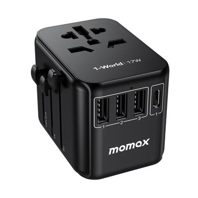 MOMAX Conversion Plug 17W Overseas Conversion Plug Power Conversion Plug for Overseas Travel Compatible Worldwide Travel Plug Adapter Charging 5