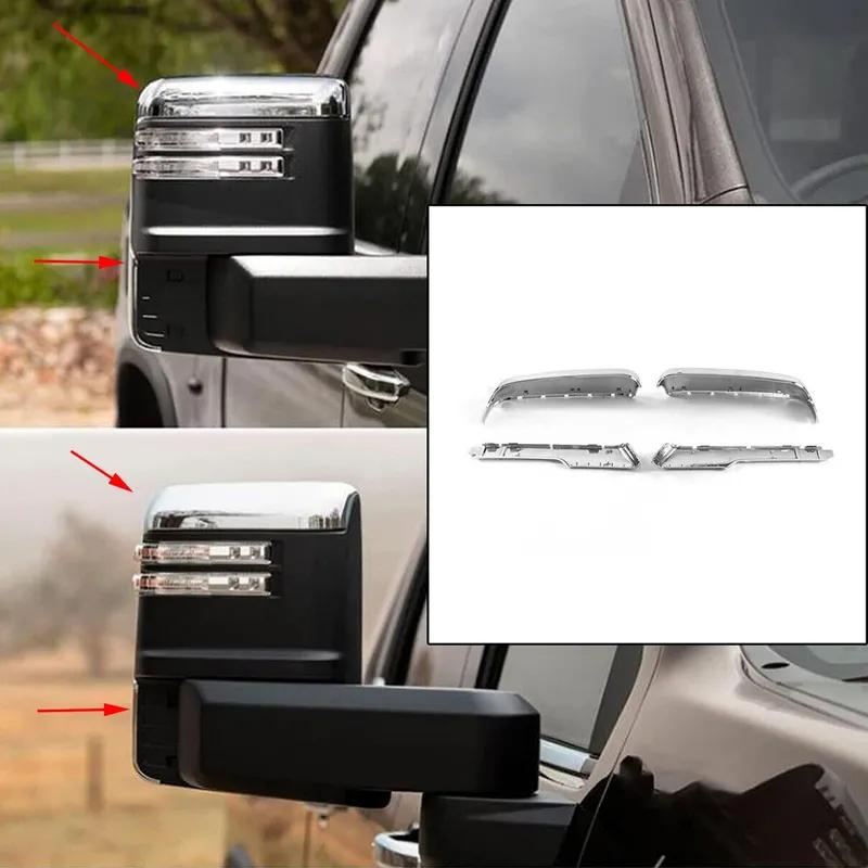 For Chevy Silverado GMC Sierra 2500 3500 - Car Rearview Side Mirror Cover Wing Cap Exterior Door Rear View Case Trim