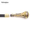 Gyllene svart lyxigt rundbladshandtag Mode käpp för fest Dekorativ promenadkäpp Elegant knopp Crosier knopp 95 cm