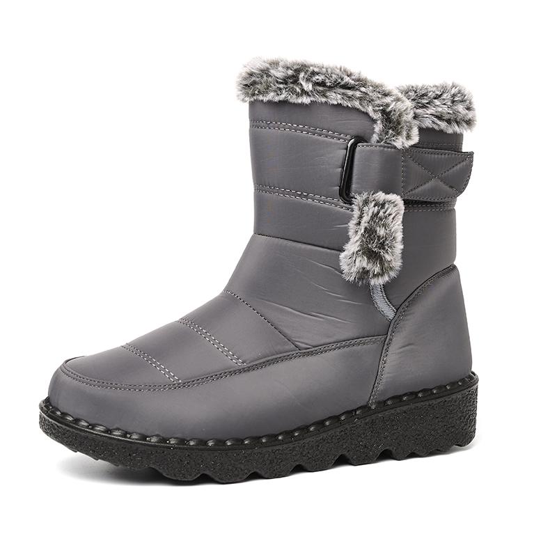 35-44 Большие размеры зимние сапоги женские ботинки ботильоны для женщин 41 серый